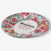 Teller für Blumentaufen (Schrägansicht)