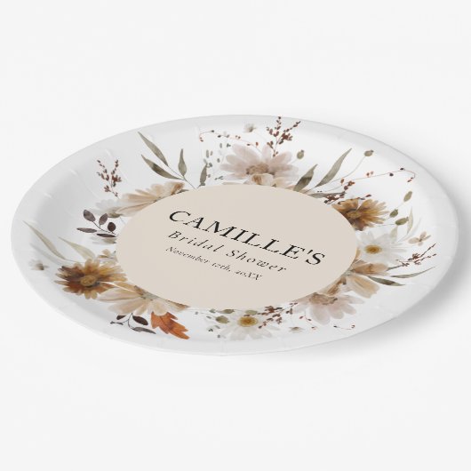 Teller für Bohemisches Brautparty (Schrägansicht)