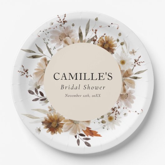 Teller für Bohemisches Brautparty (Vorderseite)