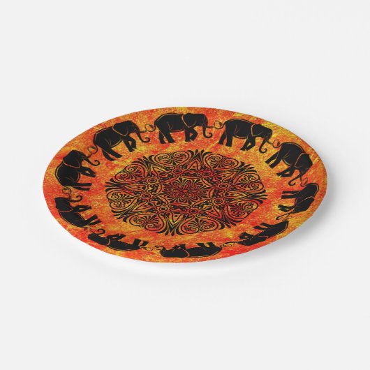 Teller für Bohemisches Party (Schrägansicht)