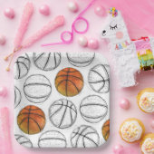 Teller für das Basketballkorb (Party)