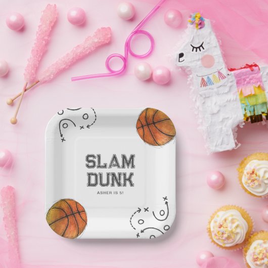 Teller für das Basketballkorb (Party)