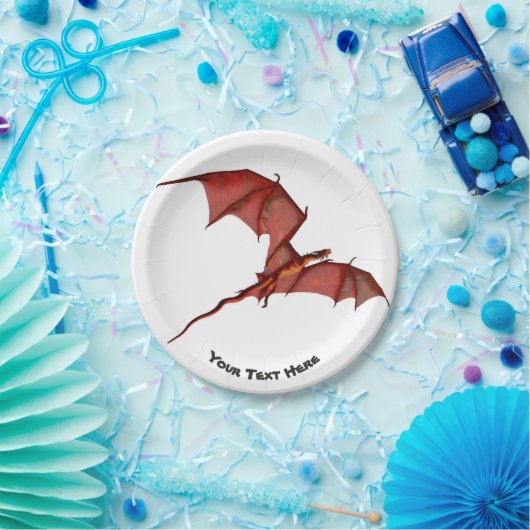 Teller für das benutzerdefinierte Papier des roten (Party)