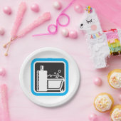 Teller für das Blasen-Bath-Symbol (Party)