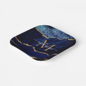 Teller für das Blue Gold Individuelle Name Letter  (Gewinkelt)