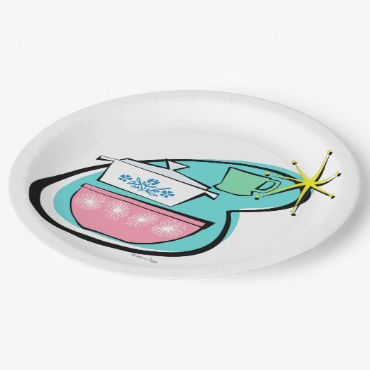 Teller für das Design von Atomen-Cookies (Schrägansicht)