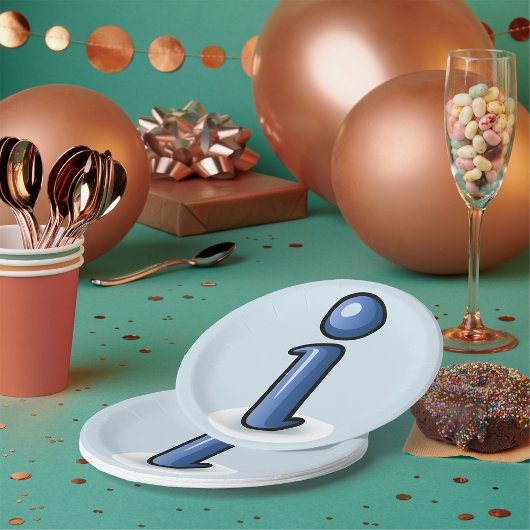 Teller für das Informationssymbolpapier