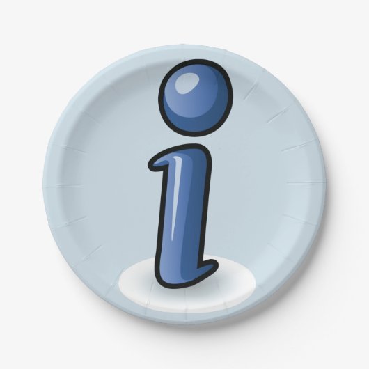 Teller für das Informationssymbolpapier (Vorderseite)