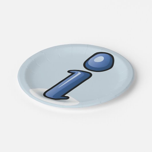 Teller für das Informationssymbolpapier (Schrägansicht)