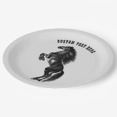 Teller für das Papier "Upright Black Wild" (Schrägansicht)