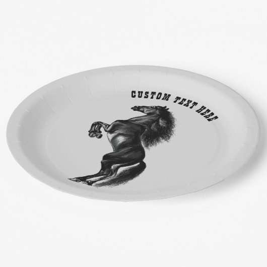 Teller für das Papier "Upright Black Wild" (Schrägansicht)