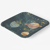 Teller für das Party im Weltraum (Gewinkelt)