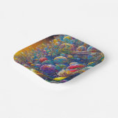 Teller für das Quadrat der Weltraummarke (Gewinkelt)