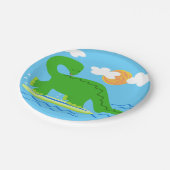 Teller für das Surfen von Dinosaur-Papier (Schrägansicht)