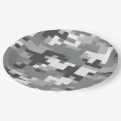 Teller für das White and Gray Digital Camouflage P (Schrägansicht)