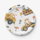 Teller für den Bau von Lkw-Birthday-Papier (Vorderseite)