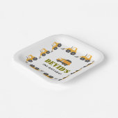 Teller für den Bau von Lkw-Birthday-Papier (Gewinkelt)