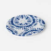 Teller für die blaue Gefärbte Krawatte (Schrägansicht)