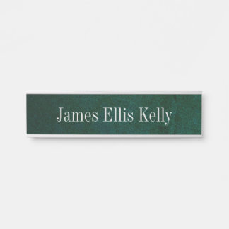 Teller für die Farbe grüner Schieferplatten und Be Türschild