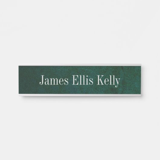 Teller für die Farbe grüner Schieferplatten und Be Türschild (Vorderseite )