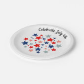 Teller für die Feier am 4. Juli (Schrägansicht)