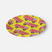 Teller für die Geburtstagspartei von Feuerwehrfahr (Schrägansicht)