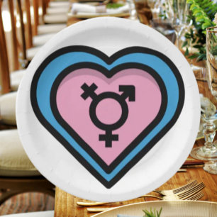 Teller für die Heart of Trans Pride Party