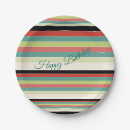 Teller für die hübsche Strip-Geburtstagspartei