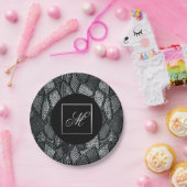 Teller für dunkelgraue Mosaikglaspapiere (Party)