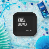 Teller für einfache Typografie-Brautparty (Party)