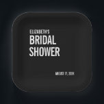 Teller für einfache Typografie-Brautparty<br><div class="desc">Personalisieren Sie den benutzerdefinierten Text oben. Weitere Koordinationsgegenstände finden Sie in unserer "Simple Typografy Brautparty" Kollektion. ***BITTE BEACHTEN SIE: ALLE WORTE, TEXT UND HINTERGRUNDFARBE SIND ERFORDERLICH. Sie können alle Wörter ändern und auch die Textfarbe ändern. Bei Elementen mit farbigem Hintergrund können Sie auch die Farbe so ändern, dass sie dem...</div>