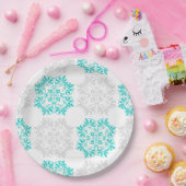 Teller für Extravagante Muster aus Aqua und Soft G (Party)