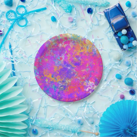 Teller für Farbpinsel Spritzer Party (Party)