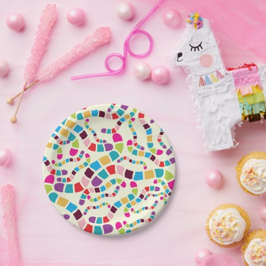 Teller für Farbwürmer (Party)