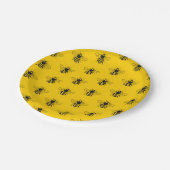 Teller für gelbe Queen Bee Muster (Schrägansicht)