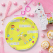 Teller für gelbes Babyflugzeug (Party)