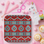 Teller für geometrische Druckpapiere der Südwestme (Party)