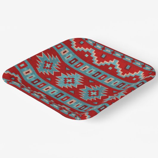 Teller für geometrische Druckpapiere der Südwestme (Gewinkelt)