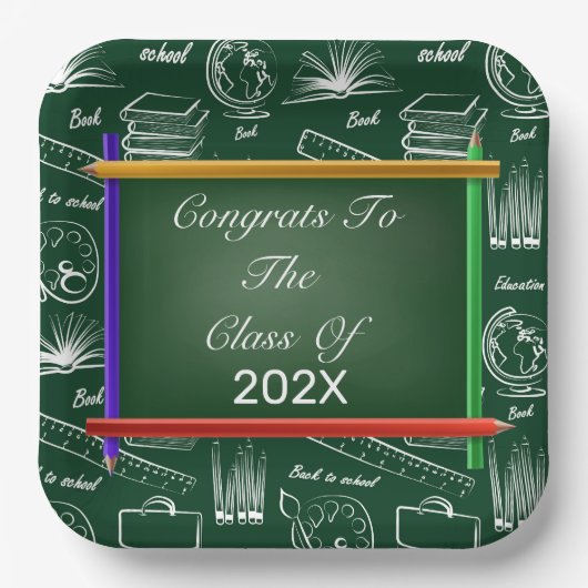 Teller für geschlossen Papierklasse (Vorderseite)