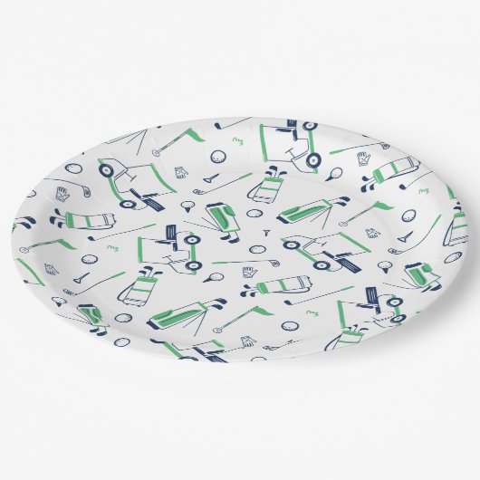 Teller für Golf Pattern (Schrägansicht)