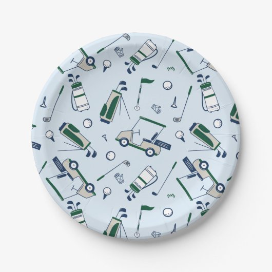 Teller für Golf Pattern (Vorderseite)