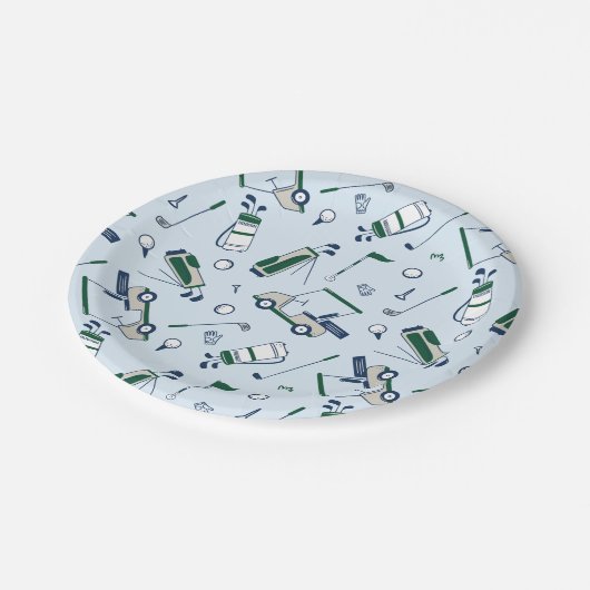Teller für Golf Pattern (Schrägansicht)