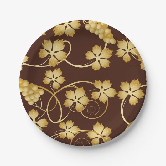 Teller für Grapevine Background Paper (Vorderseite)