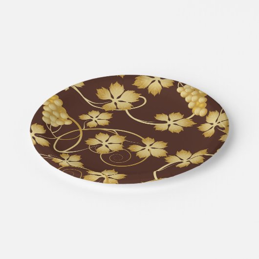 Teller für Grapevine Background Paper (Schrägansicht)