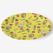 Teller für hellgelbes Ostermuster (Schrägansicht)