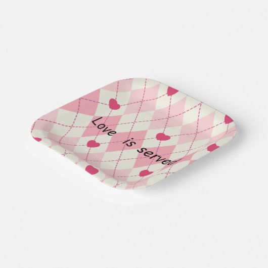 Teller für Herzpapier (Gewinkelt)