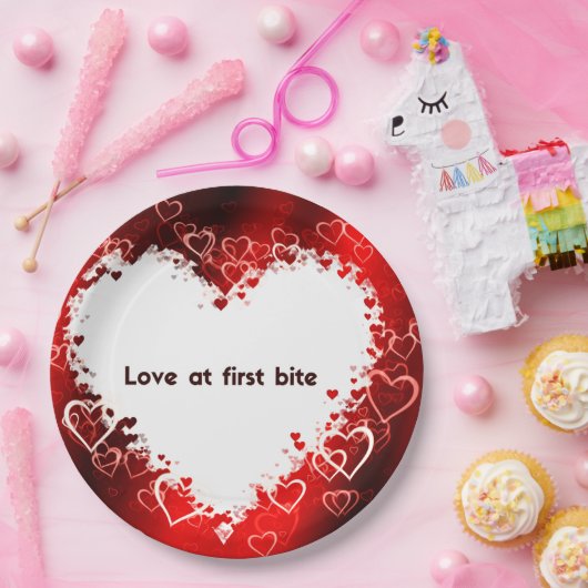 Teller für Herzpapier (Party)