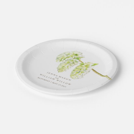 Teller für Hochzeitsfeiern (Schrägansicht)