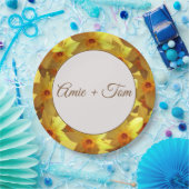 Teller für Hochzeitspapiere, gelbe Narzissen (Party)