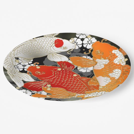 Teller für japanische Party (Schrägansicht)